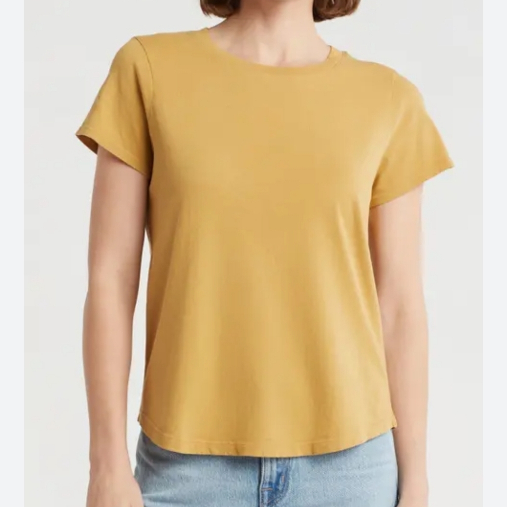 Coin 1804 Mustard‎ Tee Shirt Waffle Size L